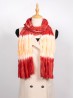 CHIFFON SCARF,TIE DYE TWO TONE